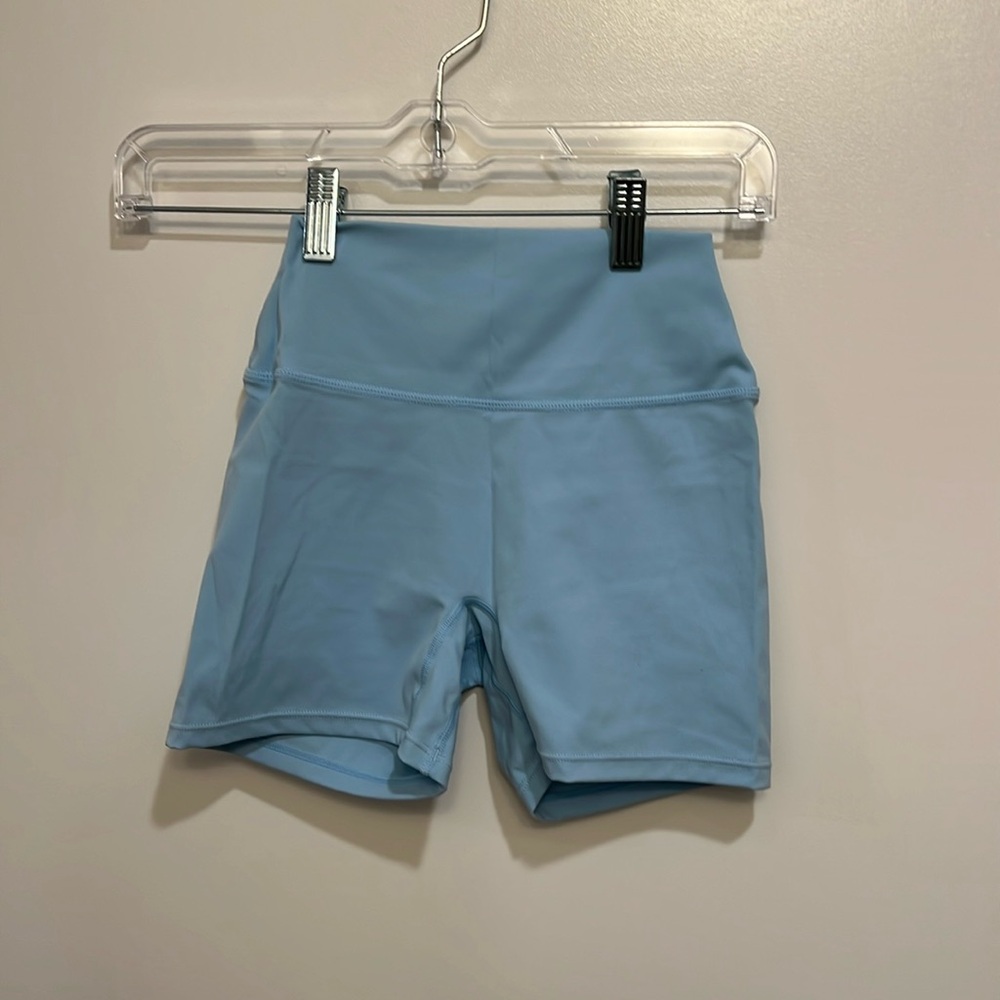 Blue athletic shorts